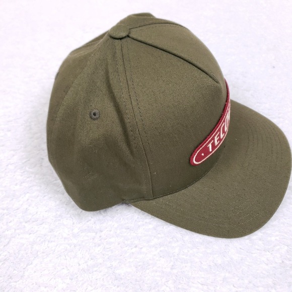 Tecovas Snapback Hat OSFA Embroidered Logo Patch Olive Green Western Gorpcore - Picture 7 of 11